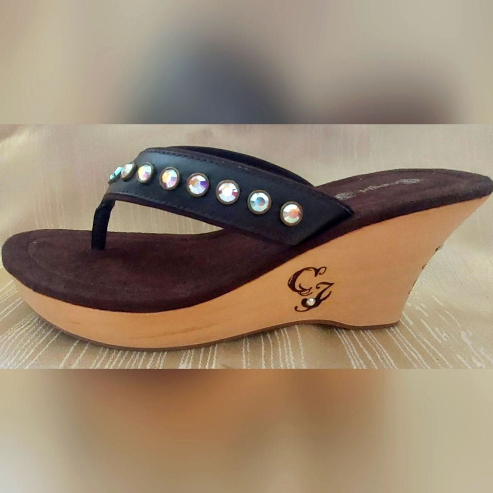 Cowgirl Jewels Wedge Sandals